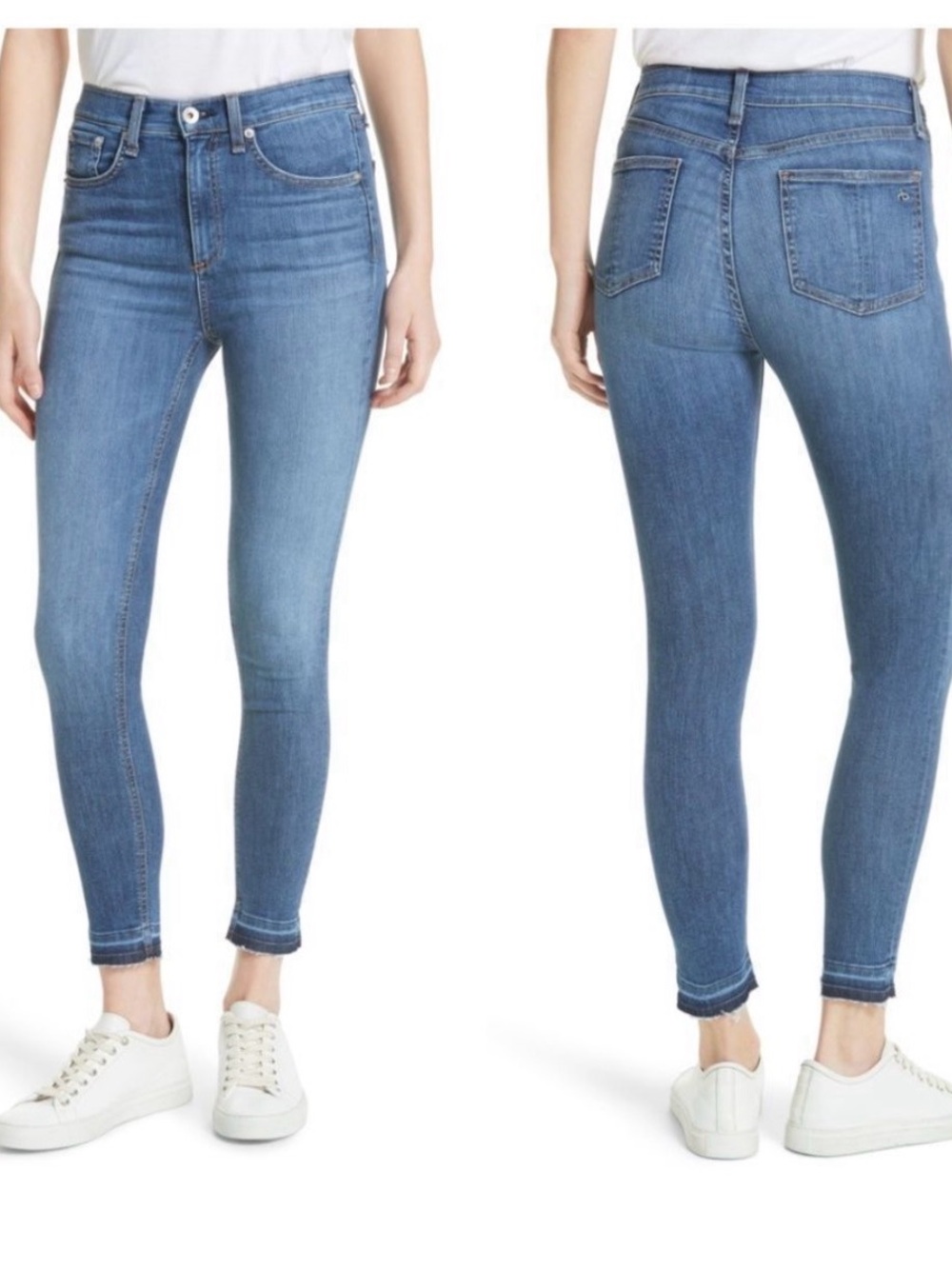 Rag & Bone High Rise Ankle Skinny Jeans size 31/12 retails $268! Excellent cond